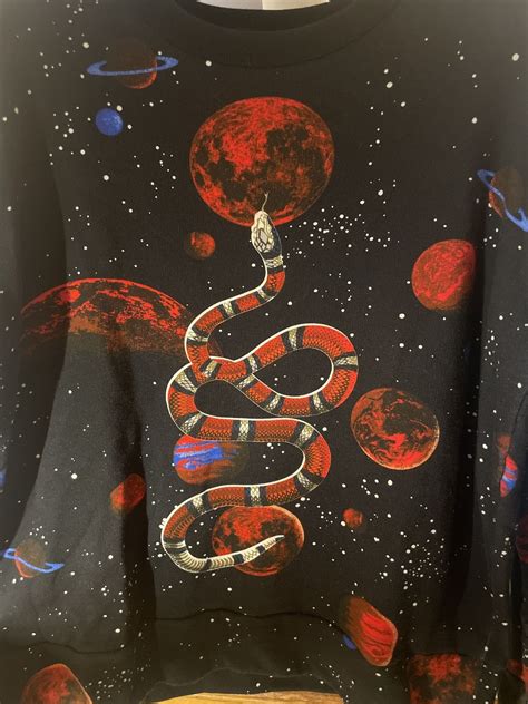 gucci snake sweater fake|gucci space snake jumper.